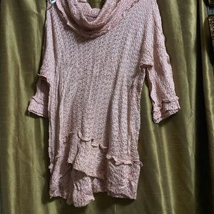 Mauve pink netted top